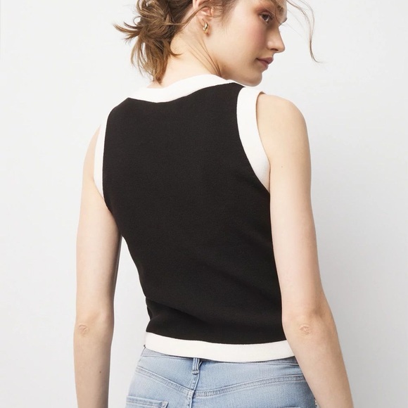 NWOT WHBM $99 Colorblock Sweater Vest - Picture 3 of 8